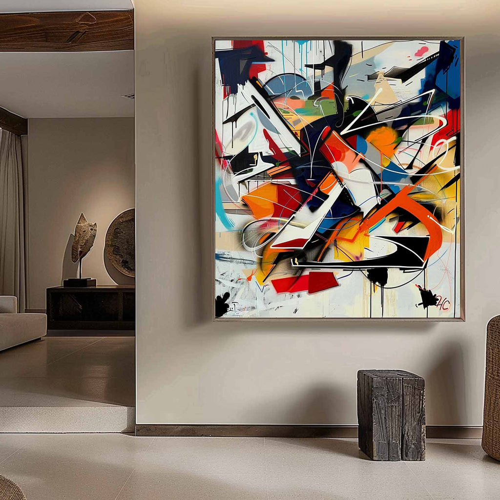 Expressionist Vibrant Color Explosion Painting Modern