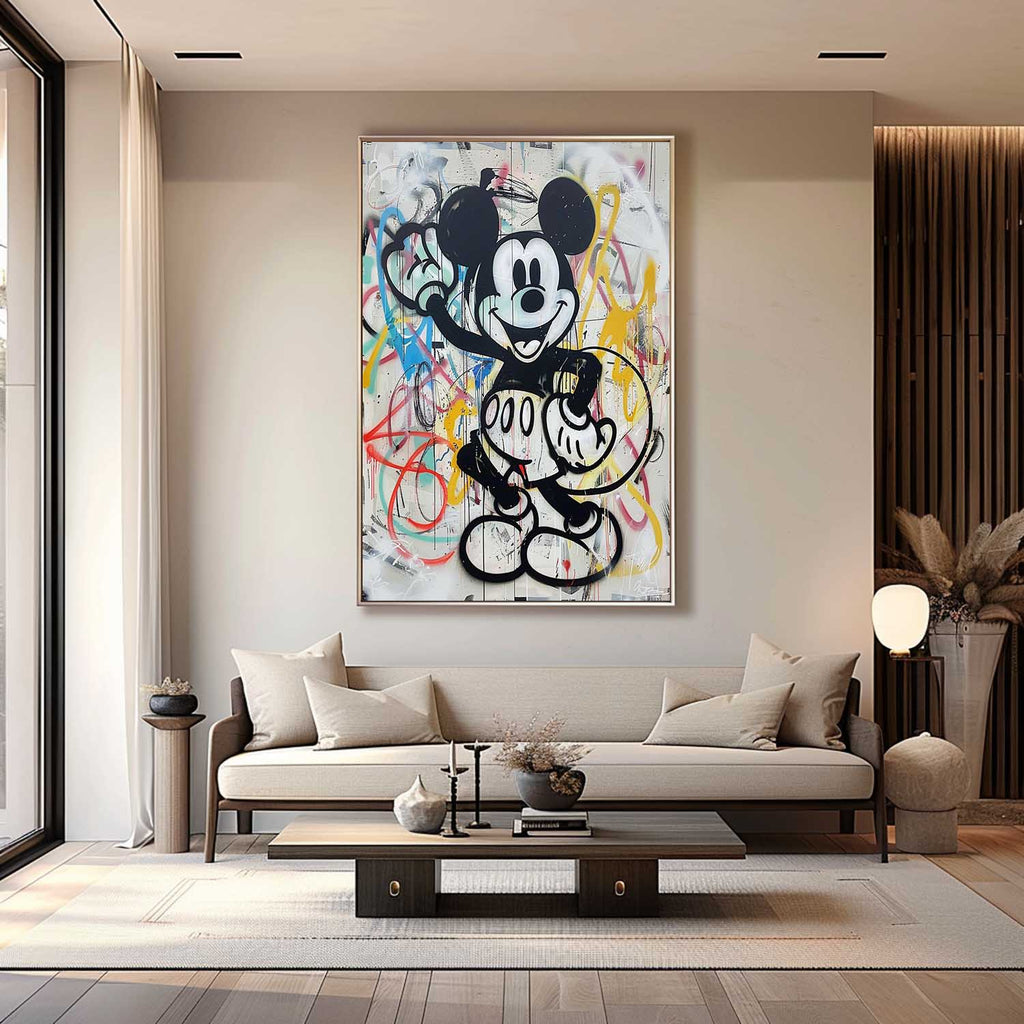 Wall Art Abstract Graffiti Whimsical Naive