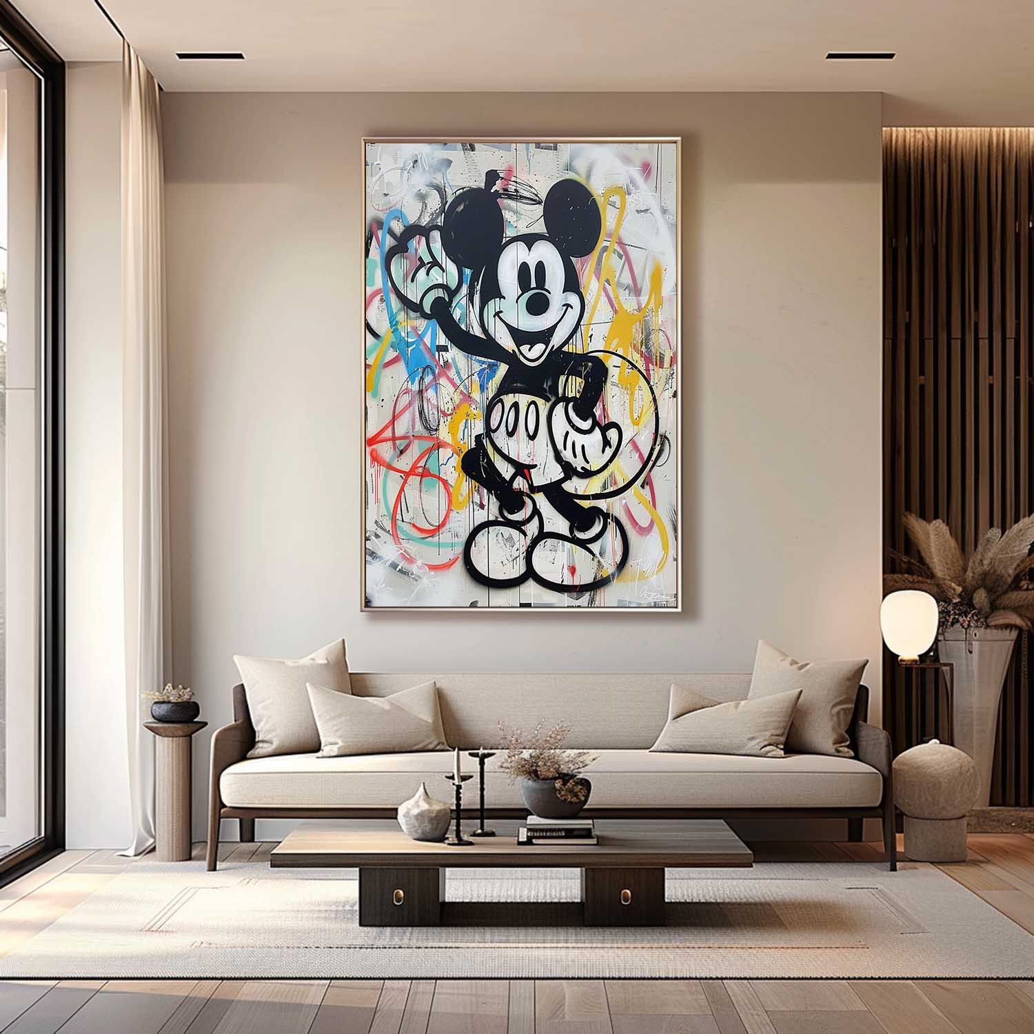 Wall Art Abstract Graffiti Whimsical Naive