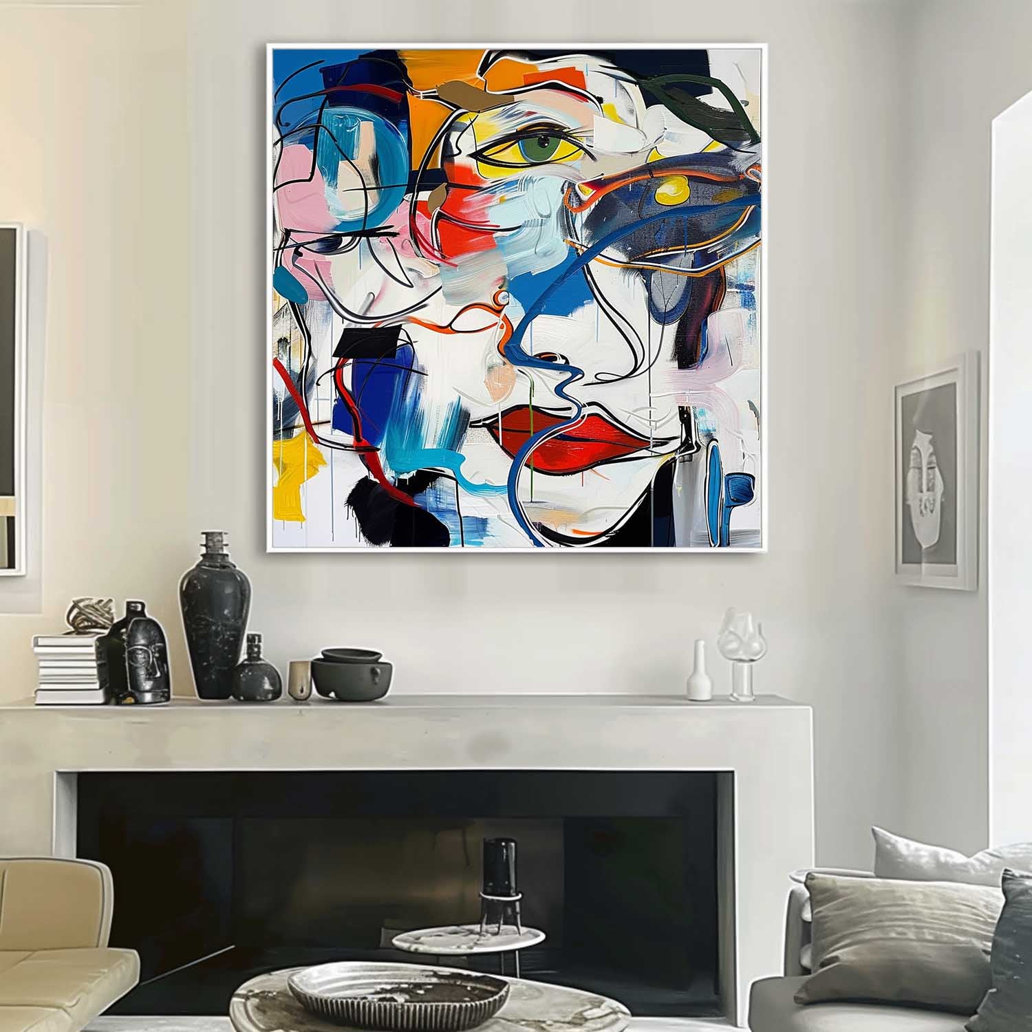 Wall Art Abstract Graffiti Colorful Fashion