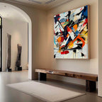 Expressionist Vibrant Color Explosion Painting Modern