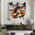Expressionist Vibrant Color Explosion Painting Modern