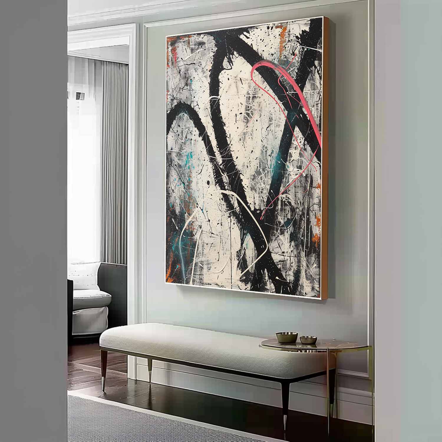 Wall Art Abstract Expressionist Graffiti Bold