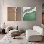 Wall Art Abstract Beach Scene Foam Coastal
