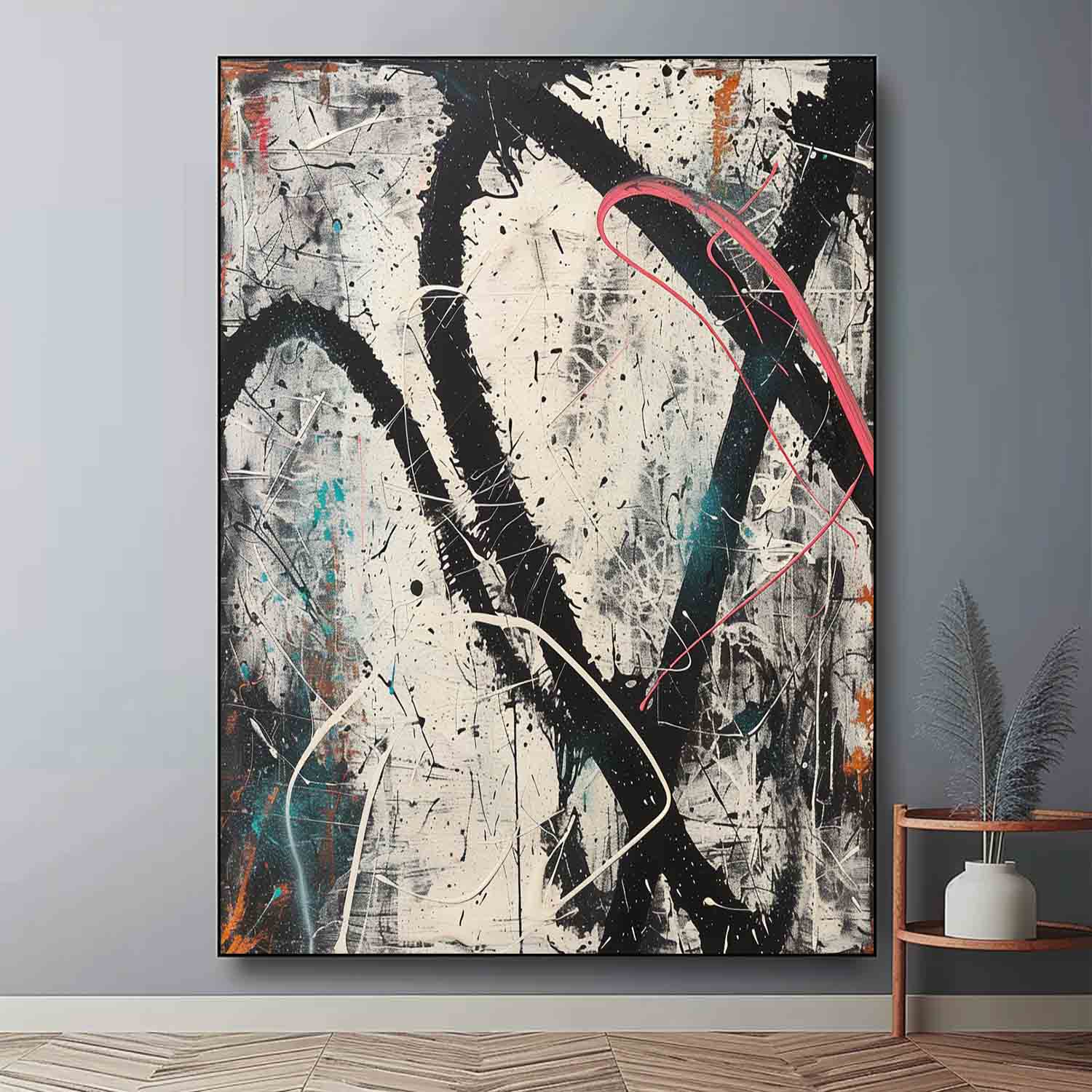 Wall Art Abstract Expressionist Graffiti Bold