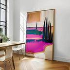 Vibrant Mediterranean Landscape Oil Painting