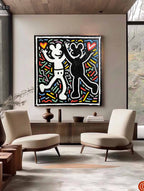 Wall Art Abstract Graffiti Cartoon Vibrant