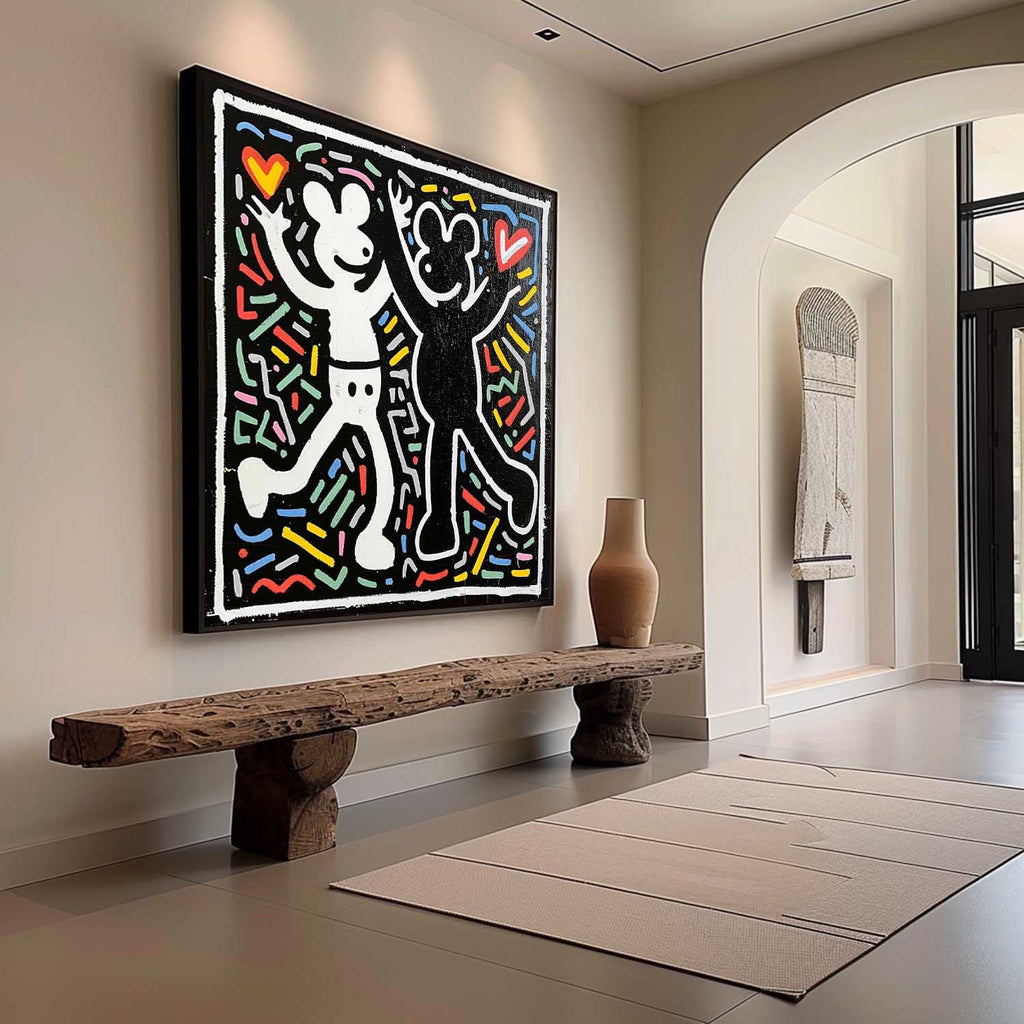 Wall Art Abstract Graffiti Cartoon Vibrant