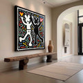 Wall Art Abstract Graffiti Cartoon Vibrant
