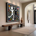 Wall Art Abstract Graffiti Cartoon Vibrant
