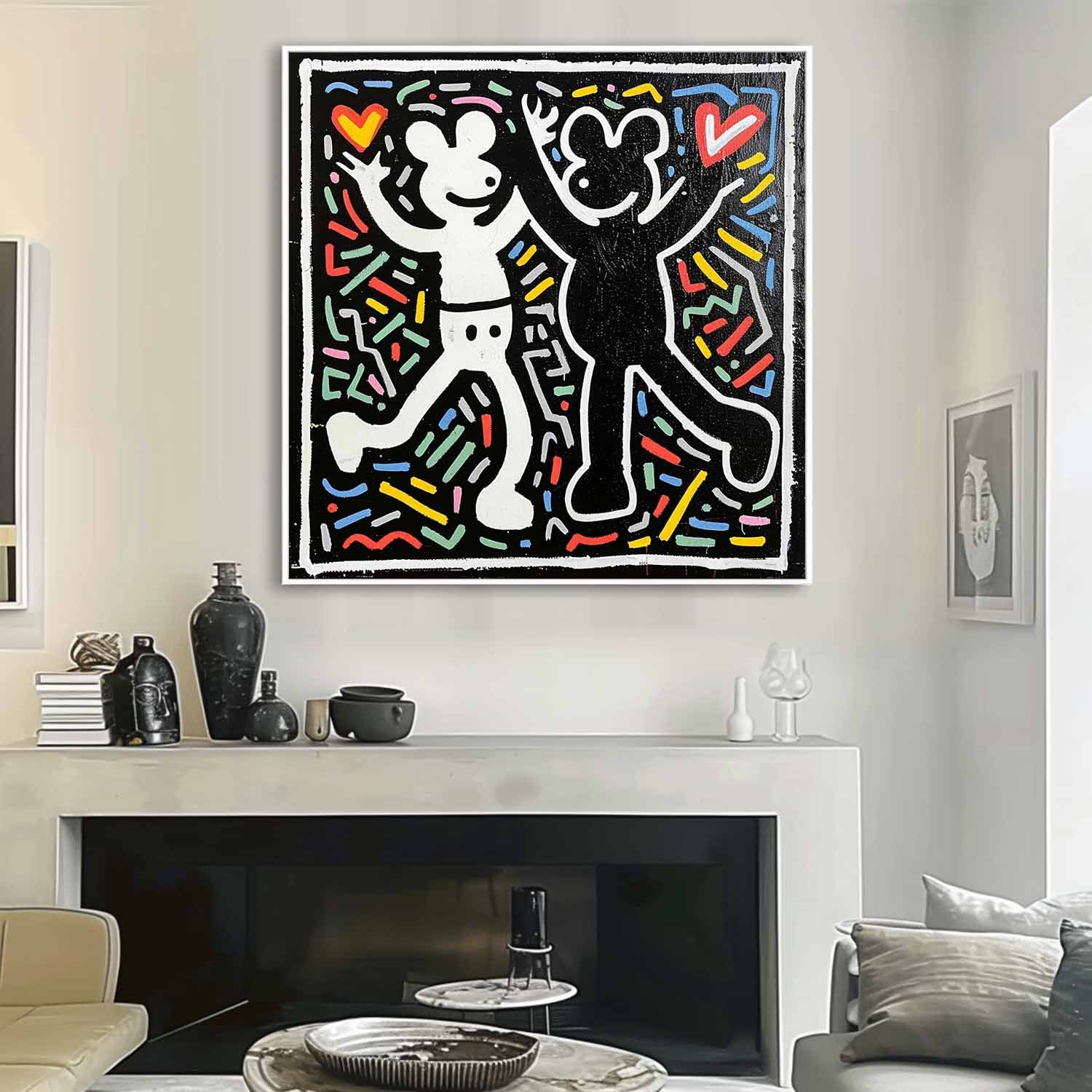 Wall Art Abstract Graffiti Cartoon Vibrant
