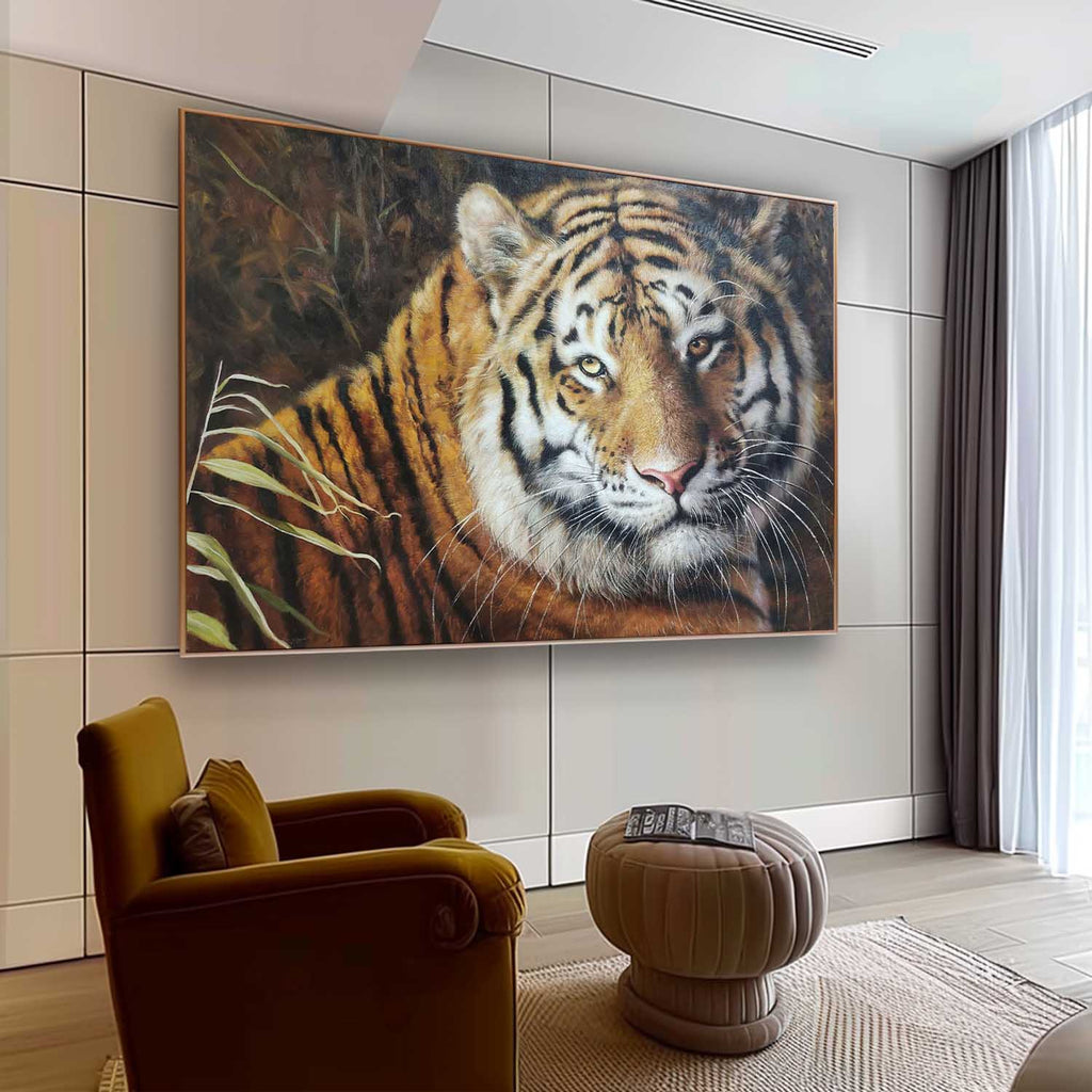 Hyperrealism Majestic Tiger Realistic Oil Painting