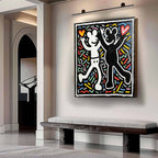 Wall Art Abstract Graffiti Cartoon Vibrant