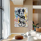Wall Art Abstract Graffiti Whimsical Naive