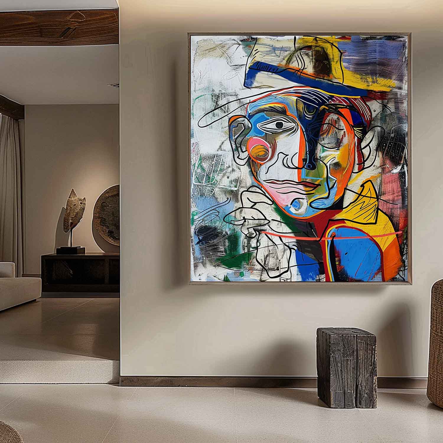 Crayon Abstract Graffiti Art