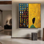 Textured Bold Contrast Oil Painting