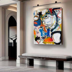 Abstract Expressionist Face Painting