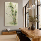 Oriental Weeping Bamboo 3D Impasto Painting