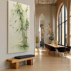 Oriental Weeping Bamboo 3D Impasto Painting