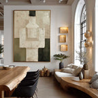Wall Art 3D Geometric Abstract Neutral