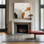 Wabi-Sabi Wall Art Neutral Tone Geometric Painting