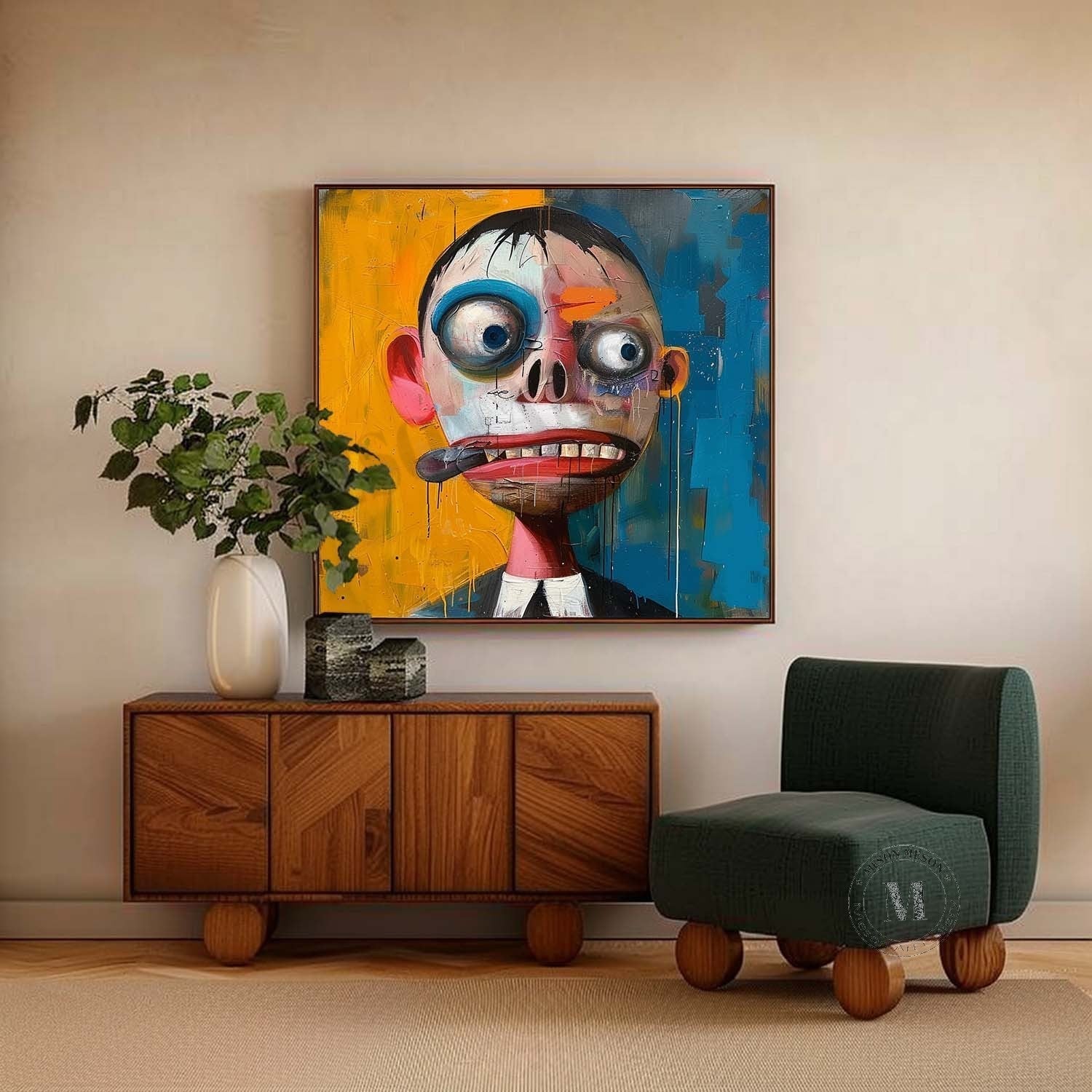 Expressionist Portrait Oil Painting