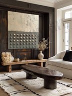 Neutral Tone Textured 3D Dot Wall Art