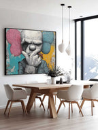 Kaws Style Gangster Pop Art Painting