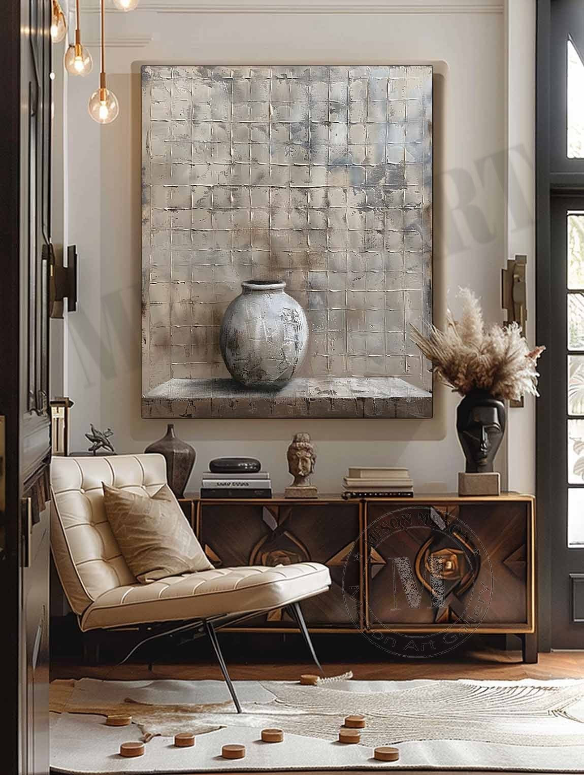 Wabi-Sabi Still Life Impasto Painting