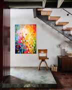 Wall Art Abstract Minimalist Bold Color