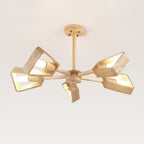 Hedra  Travertone  Geometric  Chandelier