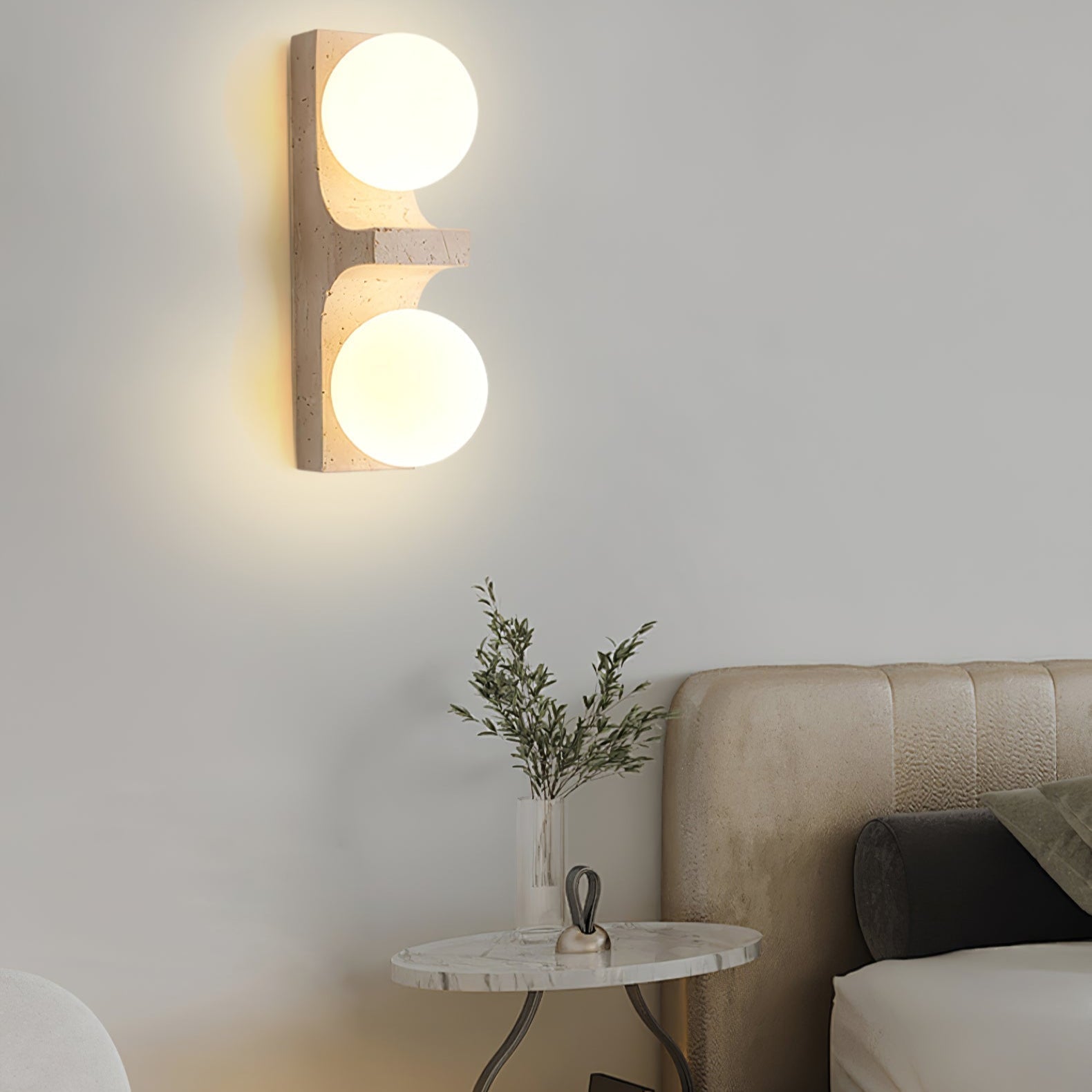 Umiren  Travertine Wall Light