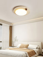 Circular Travertine  Ceiling Light