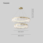 Arisha Modern Ring Pendant Light, White/Gold