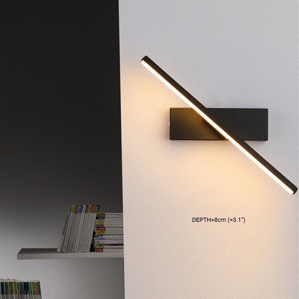Struve Rotatable Wall Lamp for Bedroom, Black/White