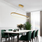 Junel Minimalist Oval Interior Hanging Pendant Light