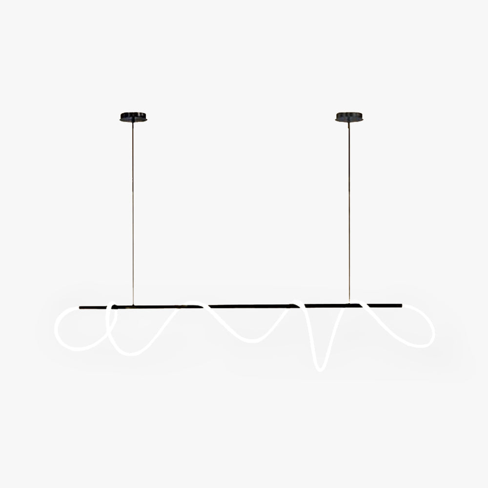 Arisha Curved & Linear Semi Flush Mount Ceiling Light, Gold