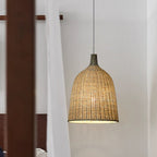 Muto Modern Rattan Pendant Light Over Dining Table/Bedroom