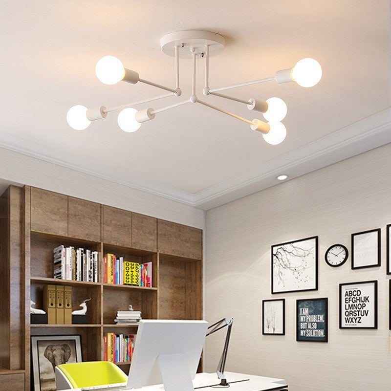 Valentina  Flush Mount Ceiling Light Linear Industrial
