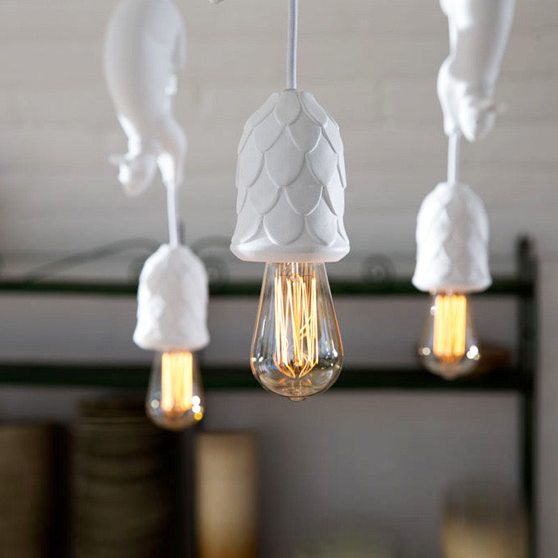 Aria Pendant Light Squirrel/Pinecone Modern, Resin, Restaurant