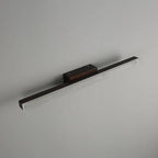 Arisha Modern Minimalist Linear Wooden Wall Lamp, Wood/Walnut