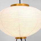 Renée Minimalist Tripod Lantern Paper Floor Lamp, White