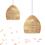 Lian Rattan Bamboo Lampshade Hand Knitted Pendant Light
