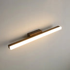 Arisha Modern Minimalist Linear Wooden Wall Lamp, Wood/Walnut