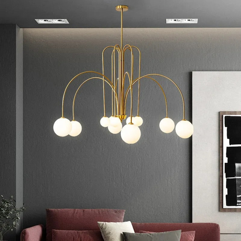 Monica Pendant Light Double Layer Glass Bubble