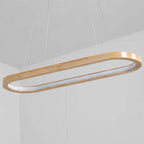 Veon Contemporary Oval Wooden Pendant Light - product image 12