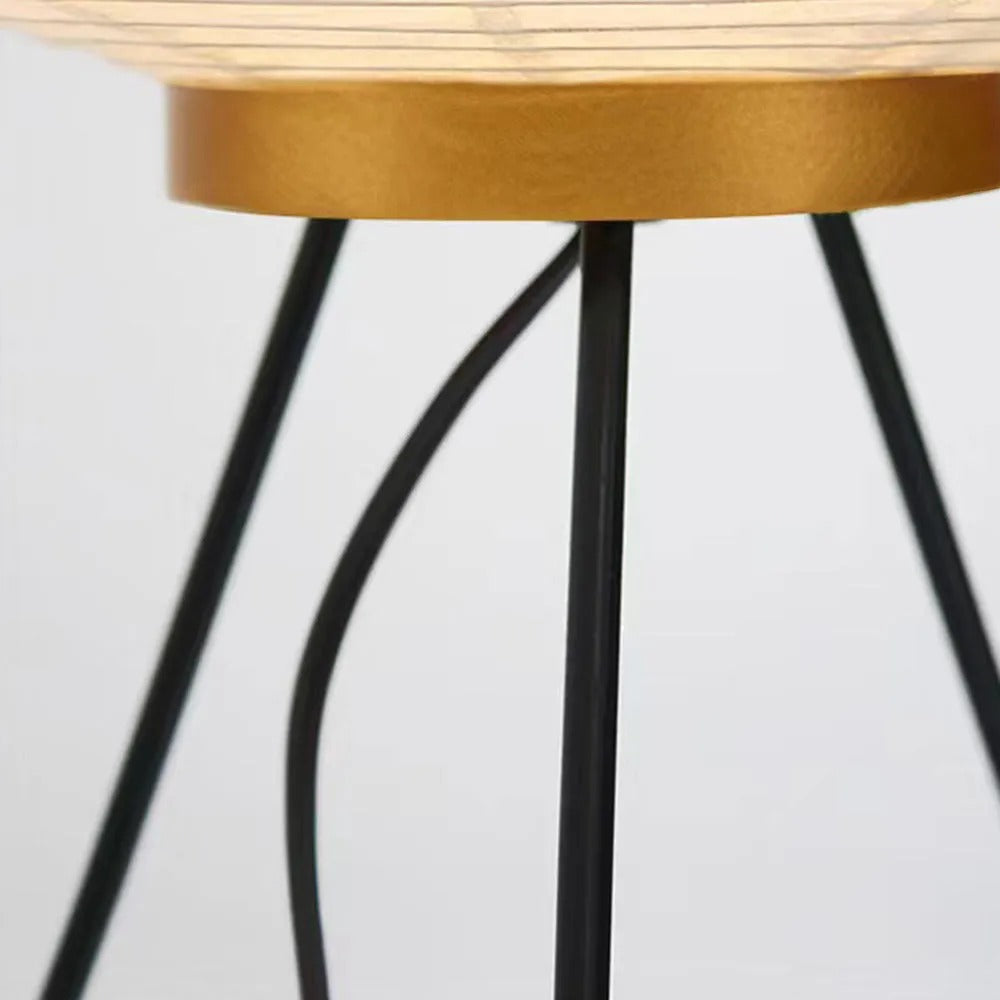 Renée Minimalist Tripod Lantern Paper Floor Lamp, White