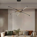 Arisha Pendant Light, Black/Gold, 6/8/10/12 Heads