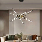 Arisha Pendant Light, Black/Gold, 6/8/10/12 Heads