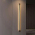Liora Modern Slim Linear Black LED Wall Lamp